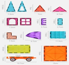 Bloques Magneticos de ventanas de colores