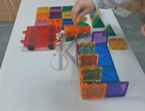Bloques magnéticos prisma tiles